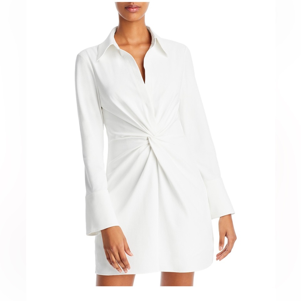 Cinq a Sept White Long Sleeve Dress